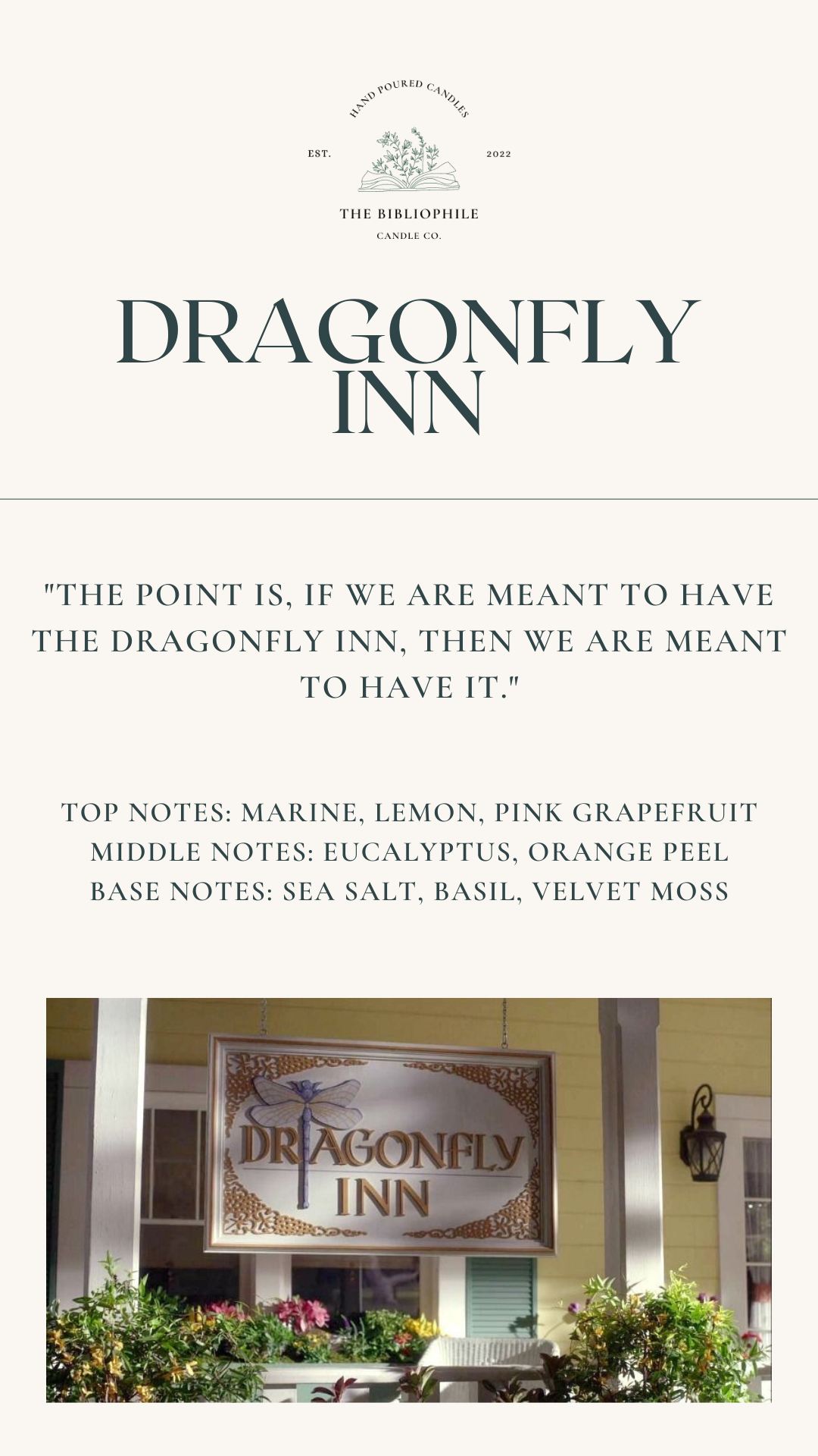 Dragonfly Inn Scented Candle