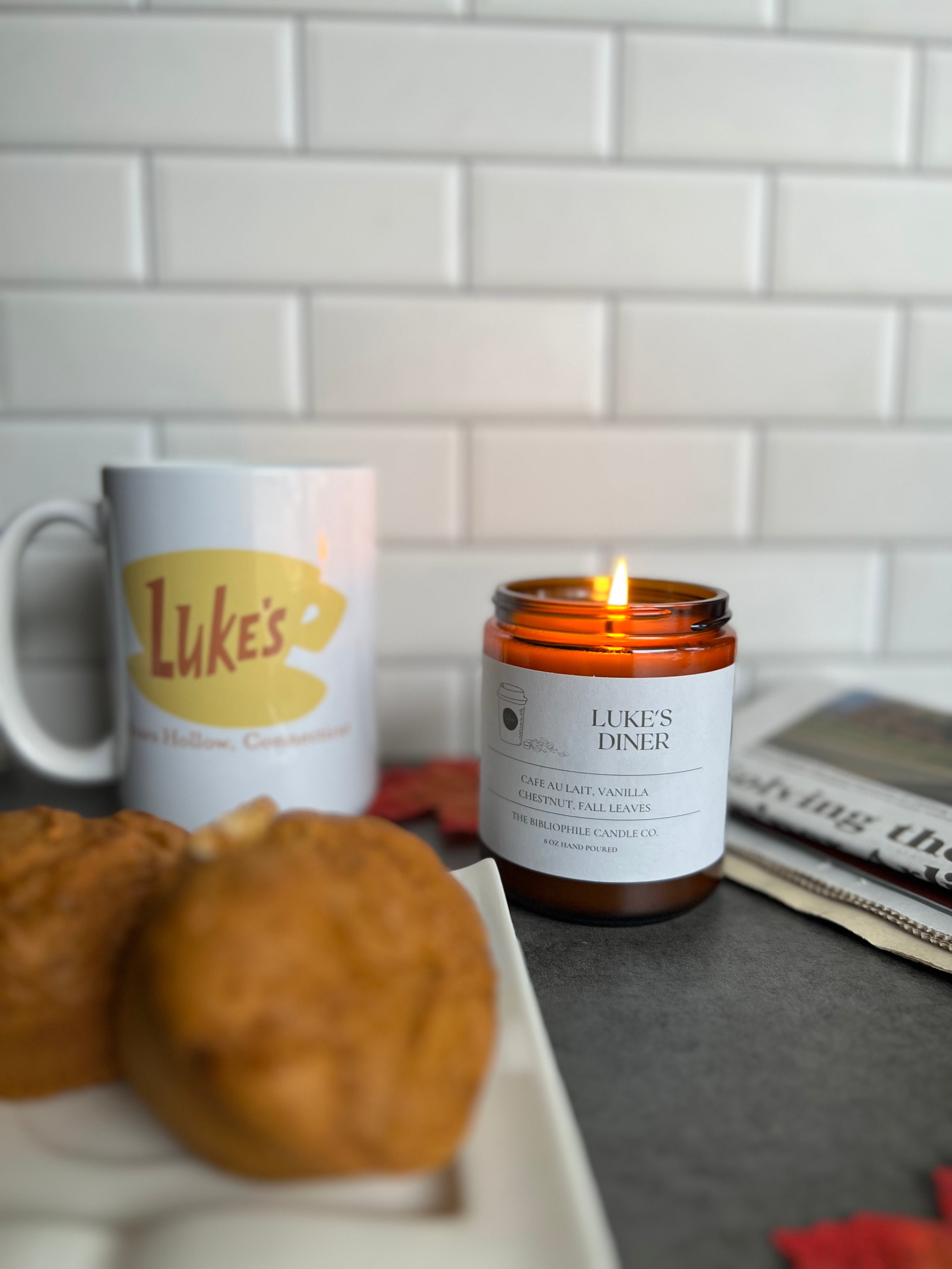 Gilmore Girls Coffee-Scented Luke's Diner Mug Candle