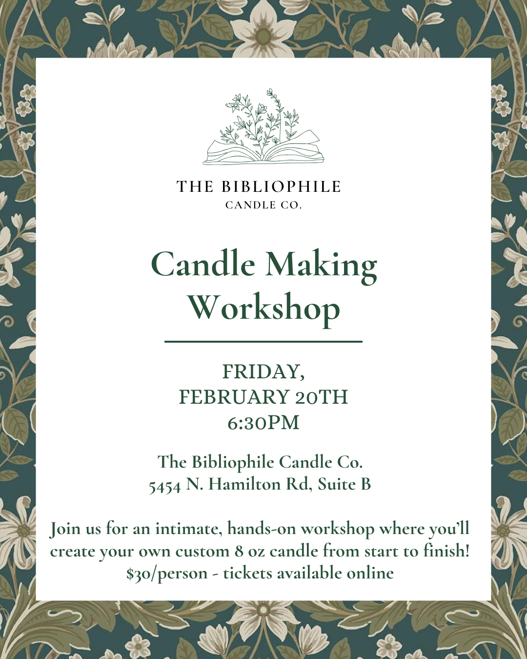 February Candle Making Workshop 🕯️