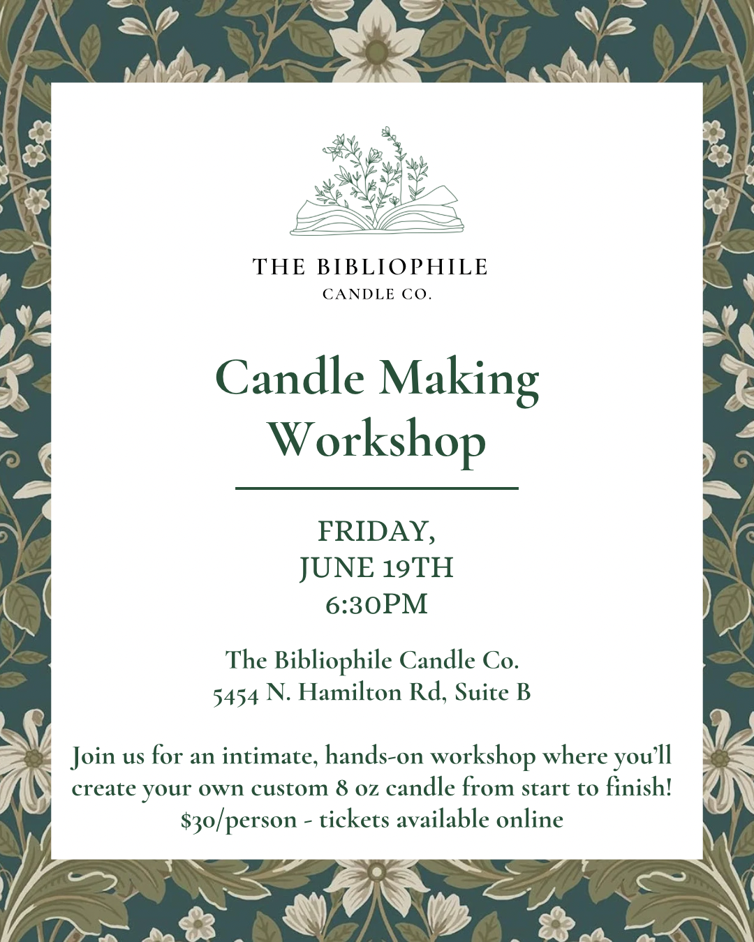 June Candle Making Workshop