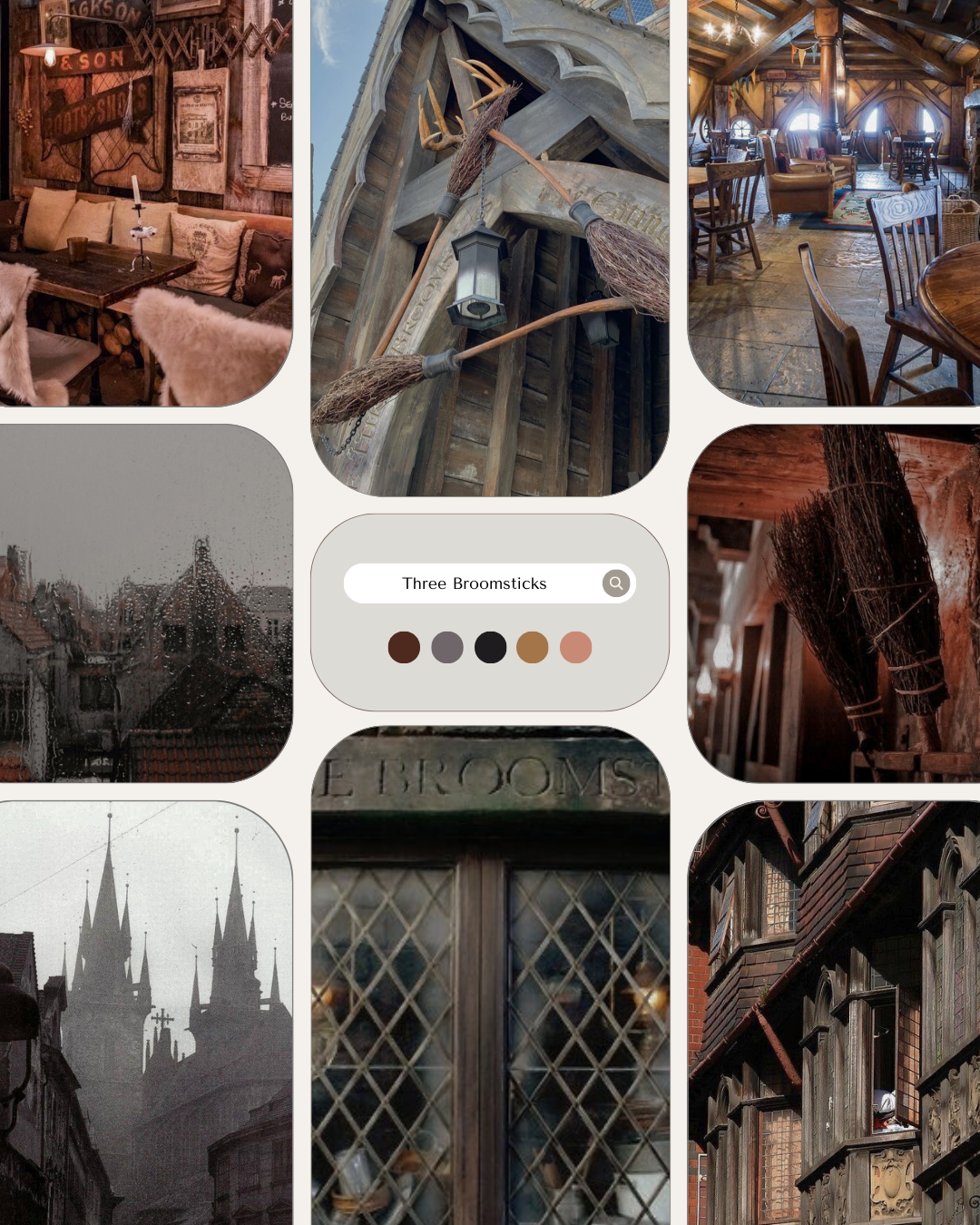 Three Broomsticks Scented Candle