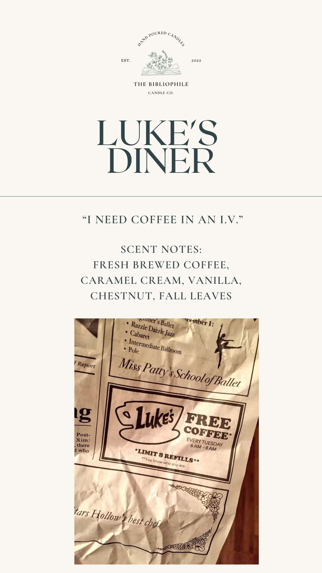 Luke's Diner Scented Candle