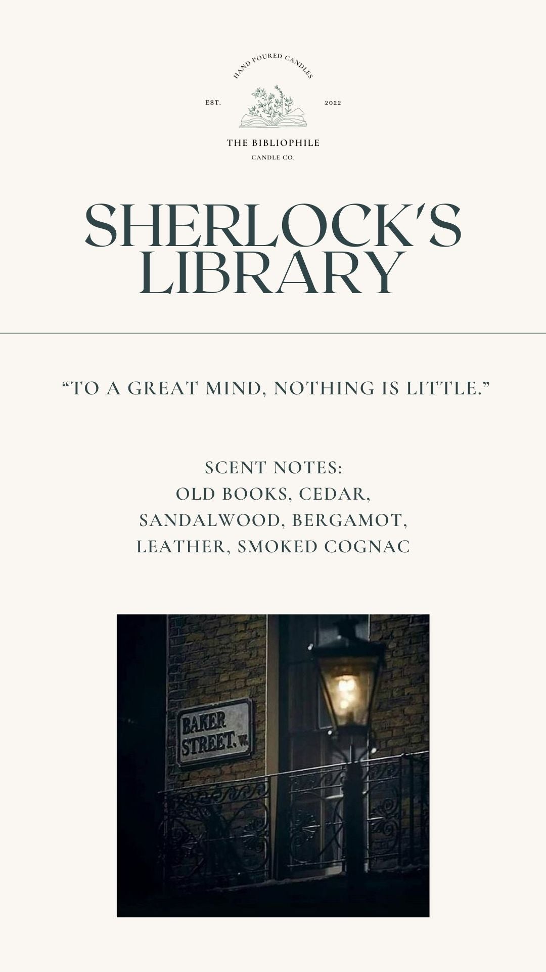 Sherlock's Library Scented Candle