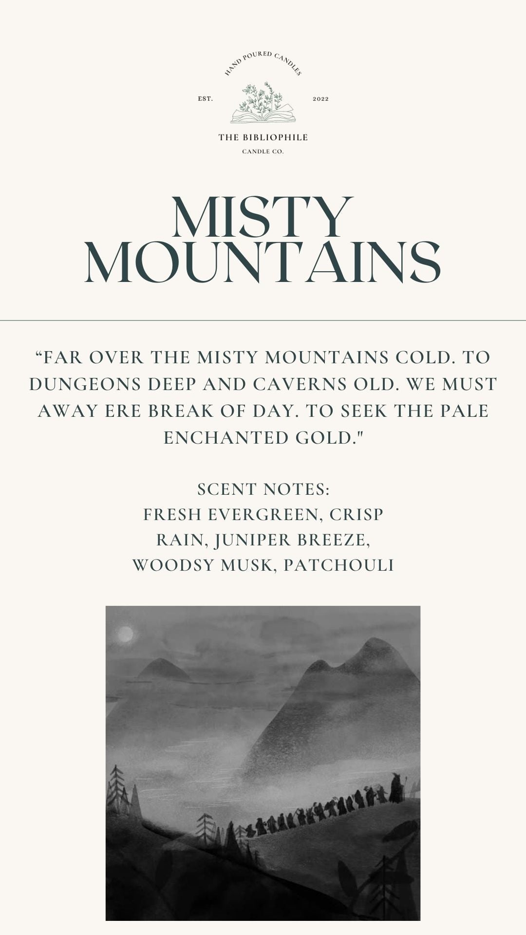 Misty Mountains Scented Candle