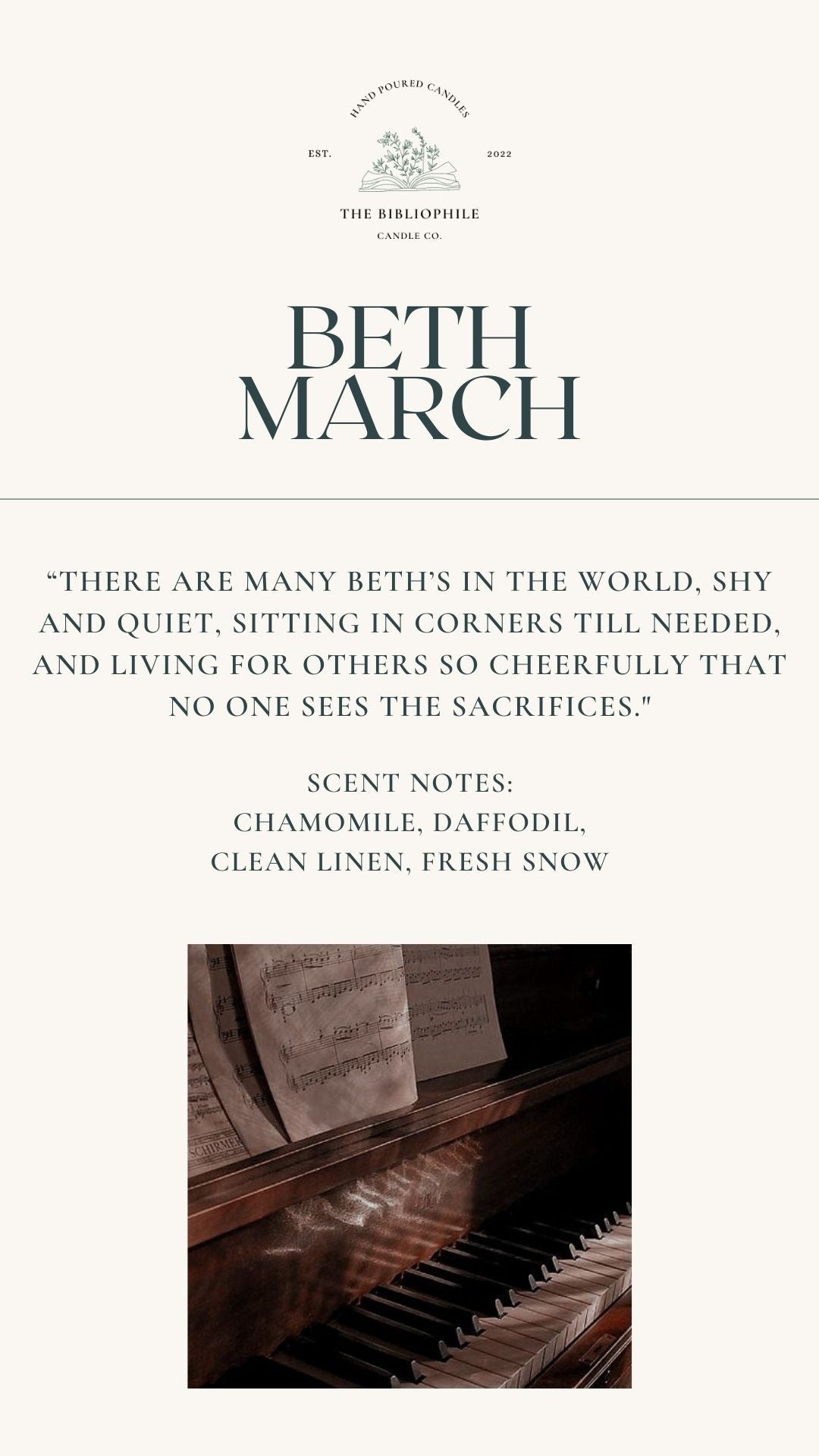 Beth March Scented Candle
