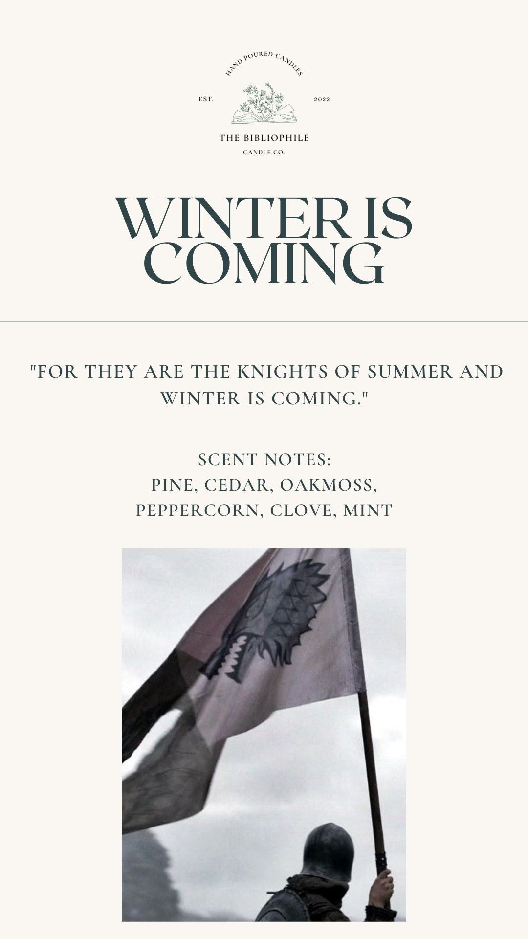 Winter is Coming Scented Candle