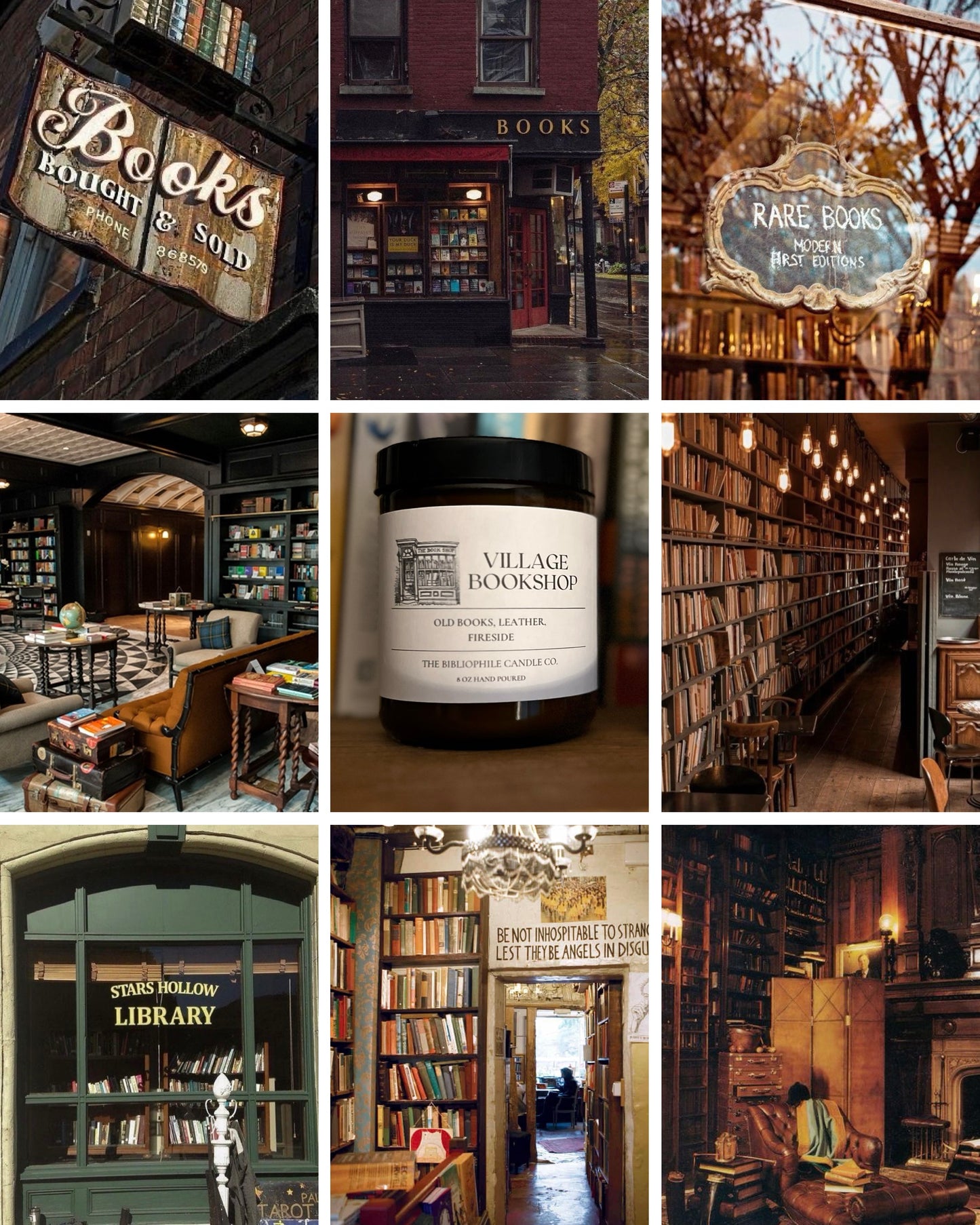 Village Bookshop Scented Candle