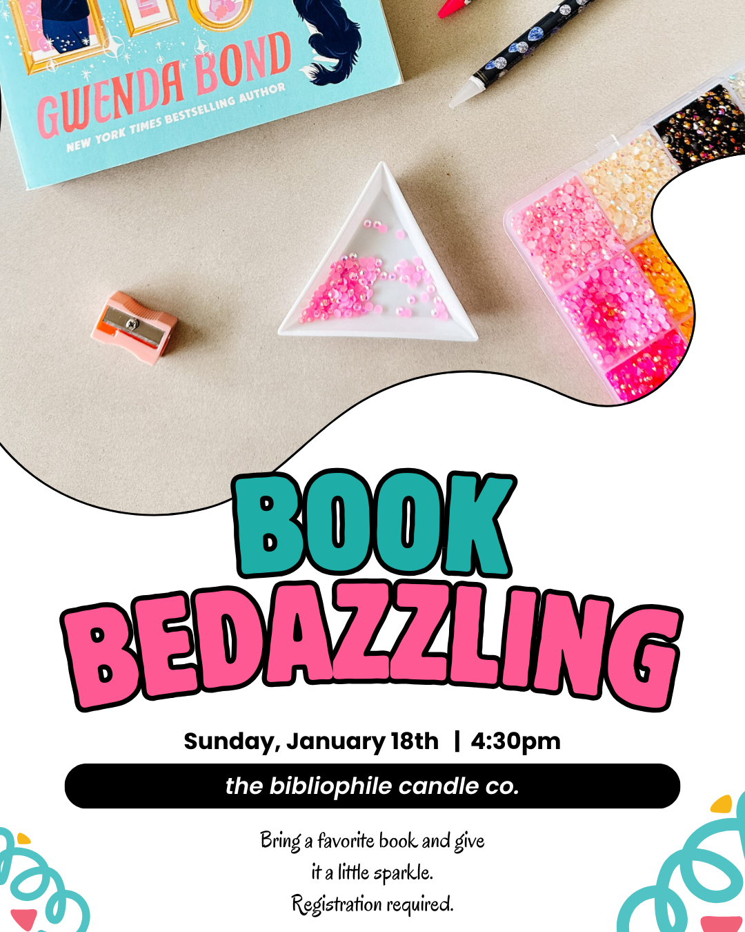 Book Bedazzling Event ✨