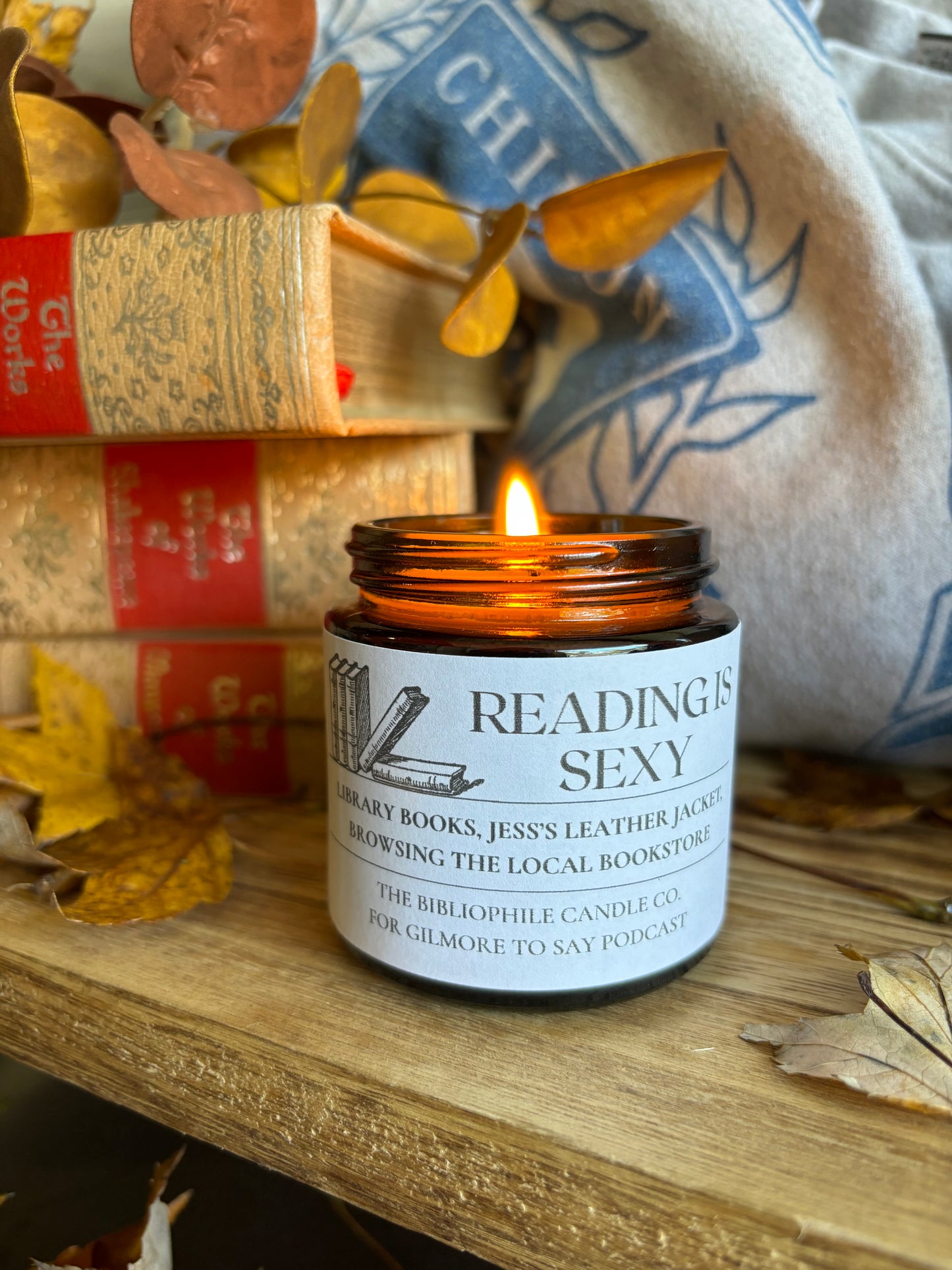 Reading is Sexy Scented Candle x Gilmore To Say Podcast