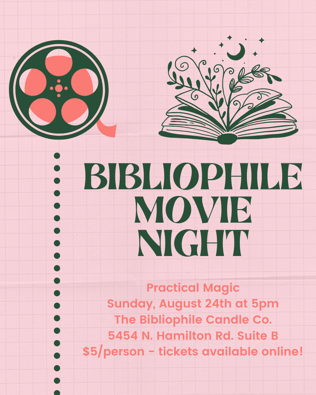 Bibliophile Movie Night - Practical Magic