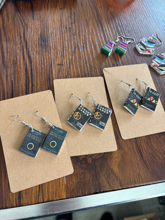 Book Earrings
