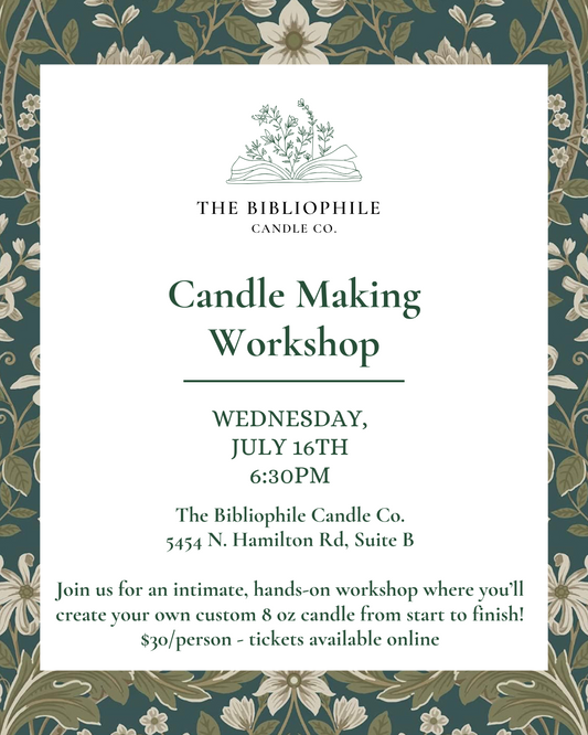 Bibliophile Candle Pouring Workshop